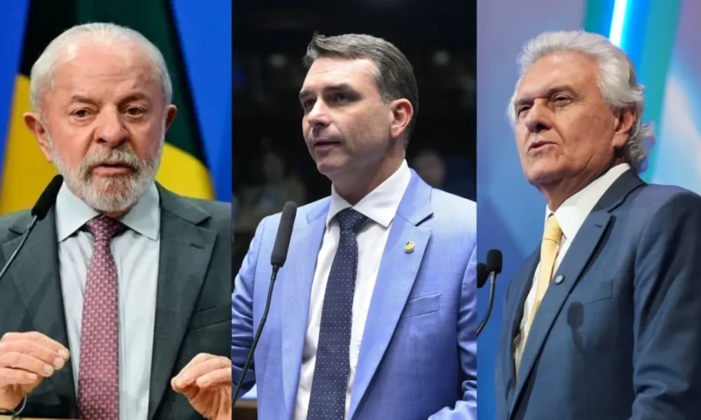 Pesquisa Nexus/BTG indica empate técnico entre Lula, Flávio Bolsonaro e Caiado em eventual 2º turno