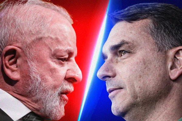 Eleição acirrada: Lula tem 43% e Flávio Bolsonaro registra 42% dos votos válidos no 1º turno, aponta PoderData/Aya