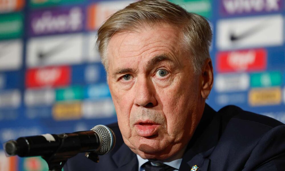 Ancelotti tem o salário mais alto do mundo entre os treinadores de seleções